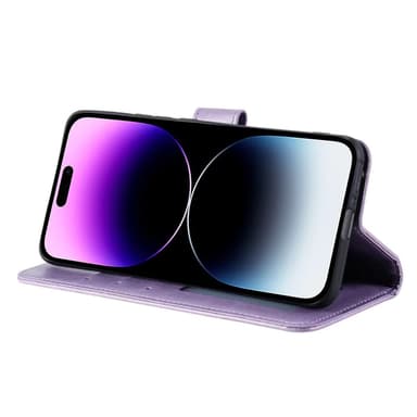 SKALO iPhone 16 Plus Mandala lompakkokotelo - Violetti