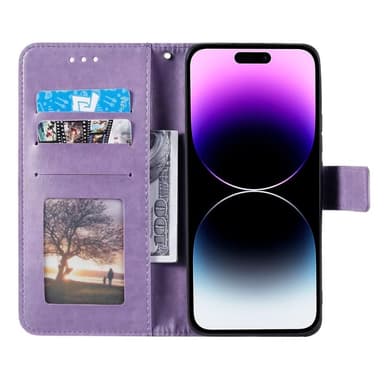 SKALO iPhone 16 Plus Mandala lompakkokotelo - Violetti