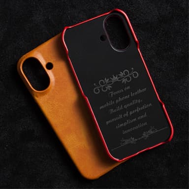 SKALO iPhone 16 Pro PU-nahkainen Suojakuori - Musta