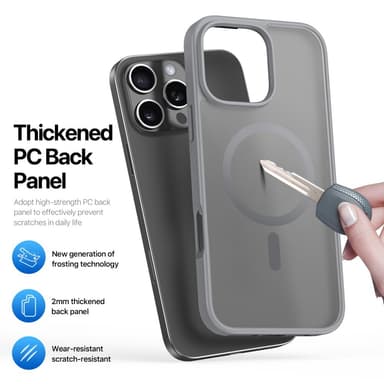 DUX DUCIS iPhone 16 Pro Max Yind Series Matta viimeistely Suojakuori - Harmaa