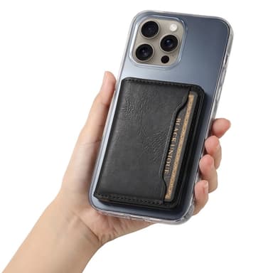 DENIOR iPhone 16 Pro Max D12 Kuori+Lompakko - Musta
