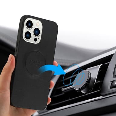 SKALO iPhone 16 Pro DOLIZMA 2 in 1 magneettinen lompakkokotelo - Musta