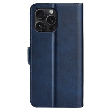 SKALO iPhone 16 Pro Max Premium Wallet Lompakkokotelo - Sininen