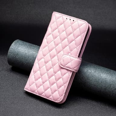 SKALO iPhone 16 Plus BINFEN COLOR Tikattu Lompakko - Pinkki