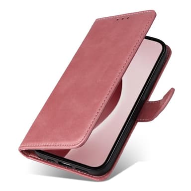 SKALO iPhone 16 Pro PU-nahkainen Lompakkokotelo - Pinkki