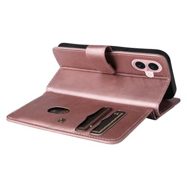 SKALO iPhone 16 10-lokeroa Lompakkokotelo - Ruusukulta