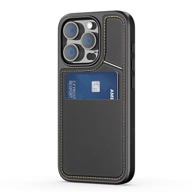 DUX DUCIS iPhone 16 Pro Max Rafi II Series Suojakuori jossa on Korttipidike - Musta