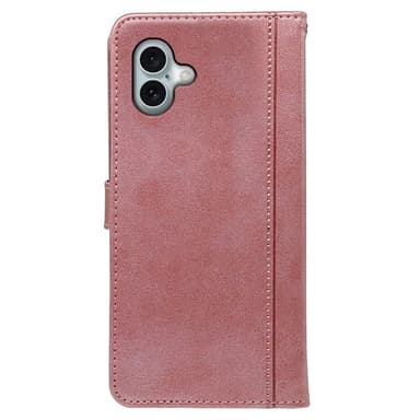 SKALO iPhone 16 Plus Lompakkokotelo PU-nahkaa - Ruusukulta