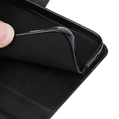 SKALO iPhone 16 Plus PU-nahkainen Lompakkokotelo - Musta