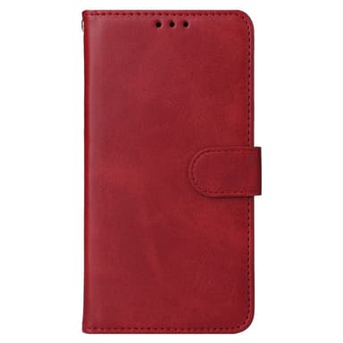 SKALO iPhone 16 Plus PU-nahkainen Lompakkokotelo - Punainen