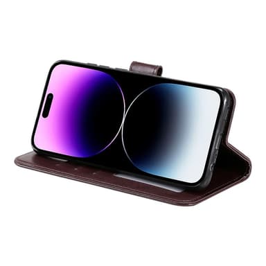 SKALO iPhone 16 Plus Mandala lompakkokotelo - Ruskea