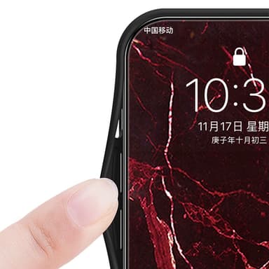 SKALO iPhone 16 Pro Max Marmori karkaistu lasi TPU-suojakuori - #1