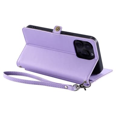 SKALO iPhone 16 Pro Max Evelope Clutch 5-Lokeroa - Violetti
