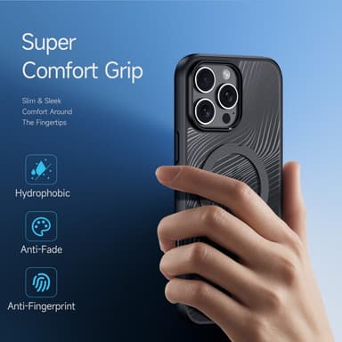 DUX DUCIS iPhone 16 Pro Aimo Series Metallisella Jalustalla Suojakuori - Musta