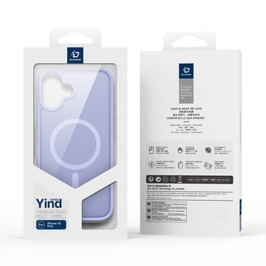DUX DUCIS iPhone 16 Plus Yind Series Matta viimeistely Suojakuori - Violetti