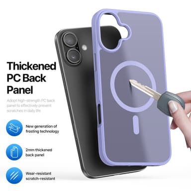 DUX DUCIS iPhone 16 Plus Yind Series Matta viimeistely Suojakuori - Violetti