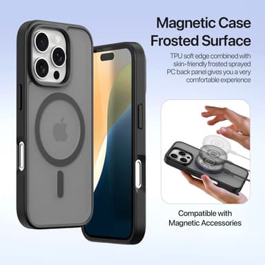 DUX DUCIS iPhone 16 Pro Lawa Series Lompakkokotelo - Musta