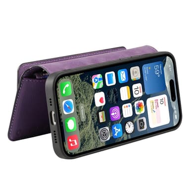 CASENEO iPhone 16 MW-02 Lompakkokotelo PU-nahkaa - Violetti