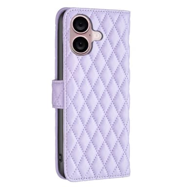 SKALO iPhone 16 Plus BINFEN COLOR Tikattu Lompakko - Violetti