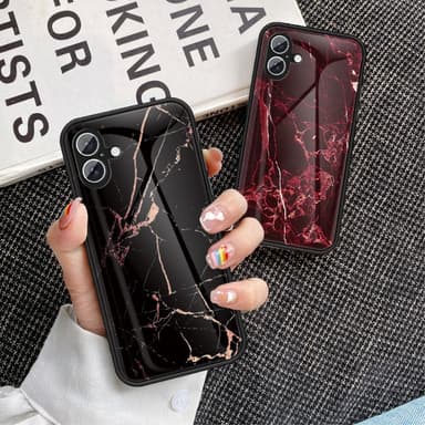 SKALO iPhone 16 Plus Marmori karkaistu lasi TPU-suojakuori - #1