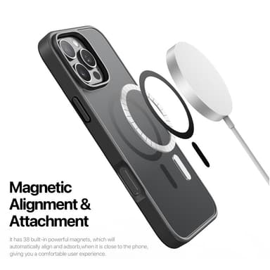 DUX DUCIS iPhone 16 Pro Yind Series Matta viimeistely Suojakuori - Musta