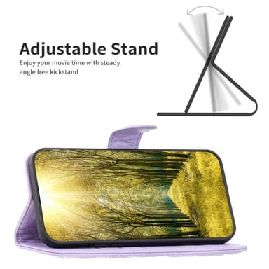 SKALO iPhone 16 Plus BINFEN COLOR Tikattu Lompakko - Violetti