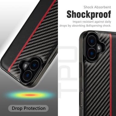 LC.IMEEKE iPhone 16 Pro Carbon Fiber Suojakuori