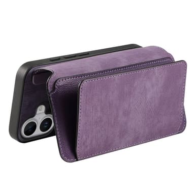 CASENEO iPhone 16 MW-02 Lompakkokotelo PU-nahkaa - Violetti