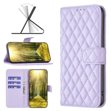 SKALO iPhone 16 Plus BINFEN COLOR Tikattu Lompakko - Violetti