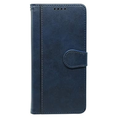 SKALO iPhone 16 Lompakkokotelo PU-nahkaa - Sininen