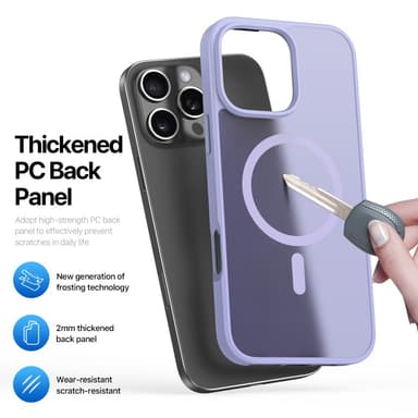 DUX DUCIS iPhone 16 Pro Max Yind Series Matta viimeistely Suojakuori - Violetti