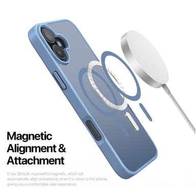 DUX DUCIS iPhone 16 Yind Series Matta viimeistely Suojakuori - Sininen