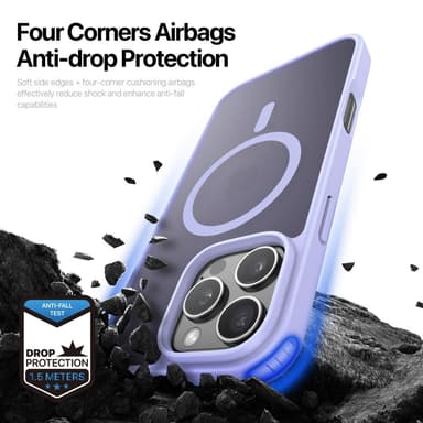 DUX DUCIS iPhone 16 Pro Max Yind Series Matta viimeistely Suojakuori - Violetti