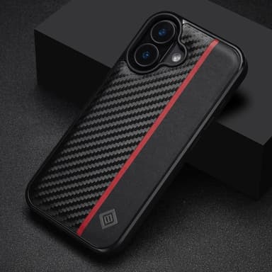 LC.IMEEKE iPhone 16 Carbon Fiber Suojakuori