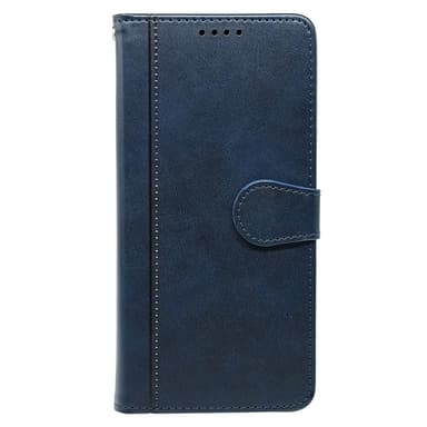 SKALO iPhone 16 Pro Max Lompakkokotelo PU-nahkaa - Sininen