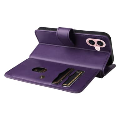 SKALO iPhone 16 10-lokeroa Lompakkokotelo - Violetti