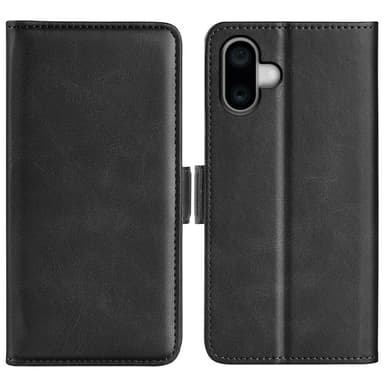 SKALO iPhone 16 Premium Wallet Lompakkokotelo - Musta