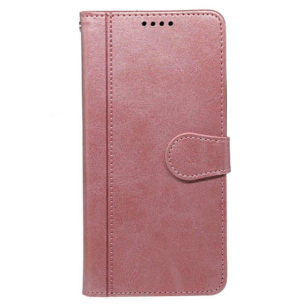 SKALO iPhone 16 Pro Max Lompakkokotelo PU-nahkaa - Ruusukulta