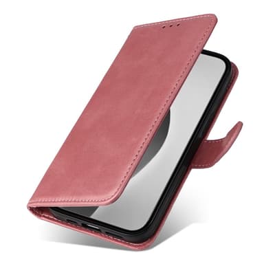 SKALO iPhone 16 Pro Max PU-nahkainen Lompakkokotelo - Pinkki