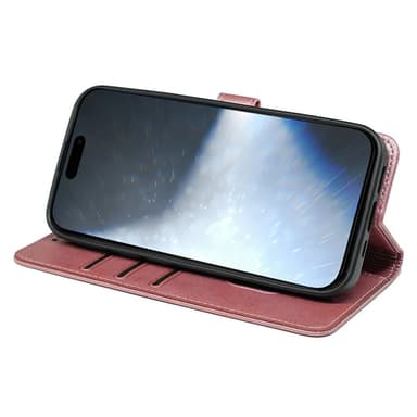 SKALO iPhone 16 Pro Max Lompakkokotelo PU-nahkaa - Ruusukulta