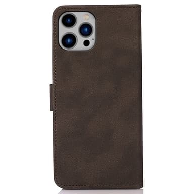 SKALO iPhone 16 Pro Max KHAZNEH Lompakkokotelo PU-nahasta - Ruskea