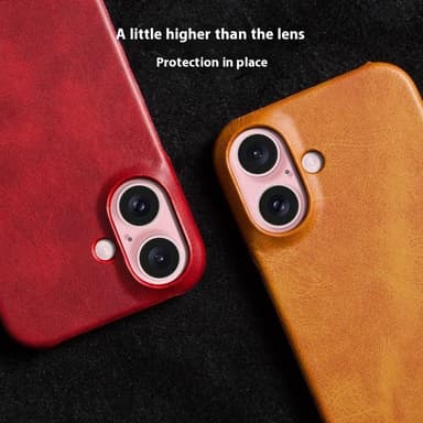SKALO iPhone 16 PU-nahkainen Suojakuori - Ruusukulta