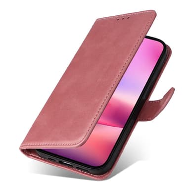 SKALO iPhone 16 PU-nahkainen Lompakkokotelo - Pinkki