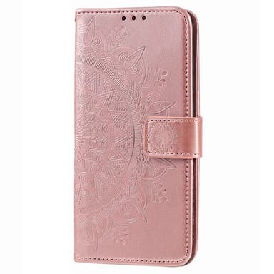 SKALO iPhone 16 Pro Max Mandala lompakkokotelo - Ruusukulta