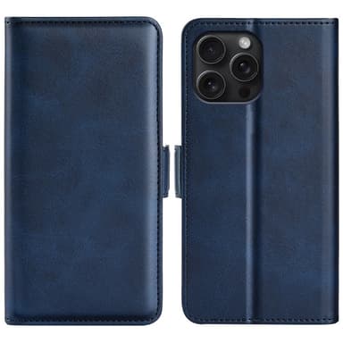 SKALO iPhone 16 Pro Premium Wallet Lompakkokotelo - Sininen