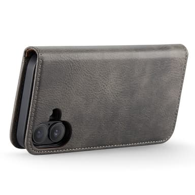 DG MING iPhone 16 Plus 2-in-1 magneetti lompakkokotelo - Harmaa