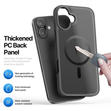 DUX DUCIS iPhone 16 Plus Yind Series Matta viimeistely Suojakuori - Musta