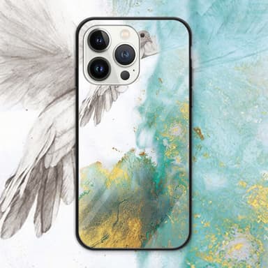 SKALO iPhone 16 Pro Max Marmori karkaistu lasi TPU-suojakuori - #3