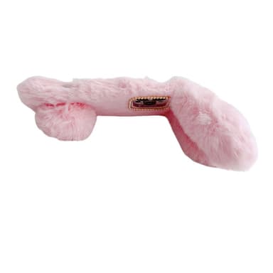 SKALO iPhone 16 Pro 3D Soft Furry Bunny Ears Suojakuori - Pinkki