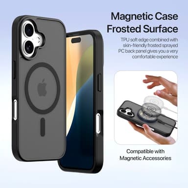DUX DUCIS iPhone 16 Plus Lawa Series Lompakkokotelo - Musta